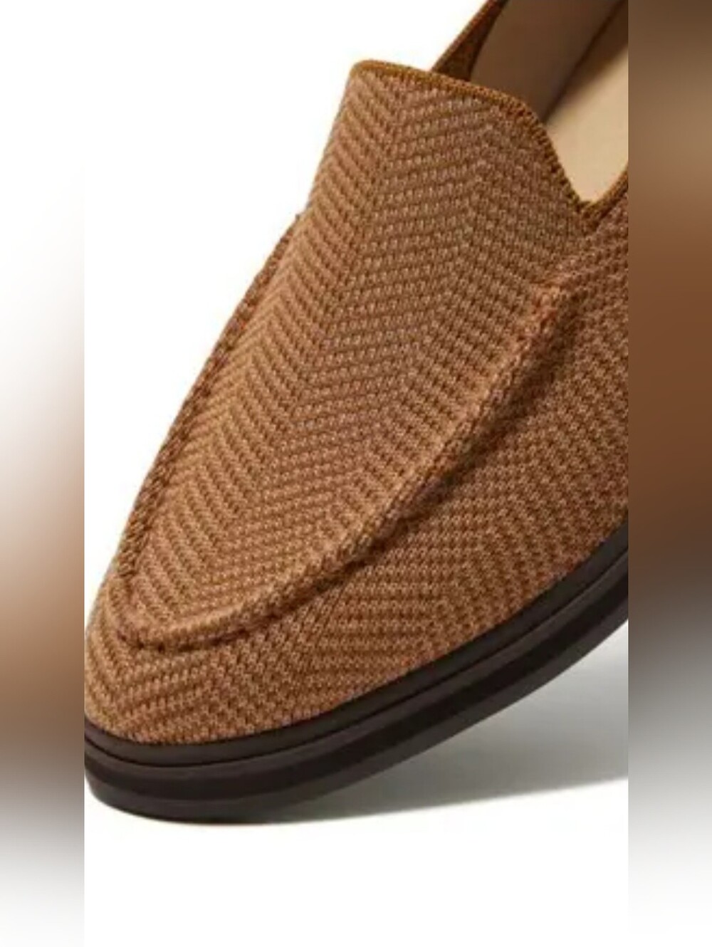 Rothy's Tan Woven Slip-On Loafer
